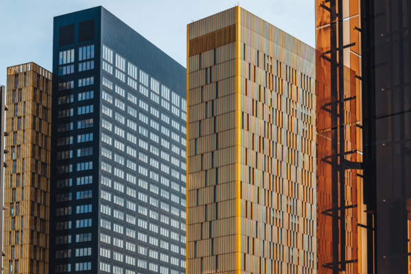 Modern buildings in Kirchberg